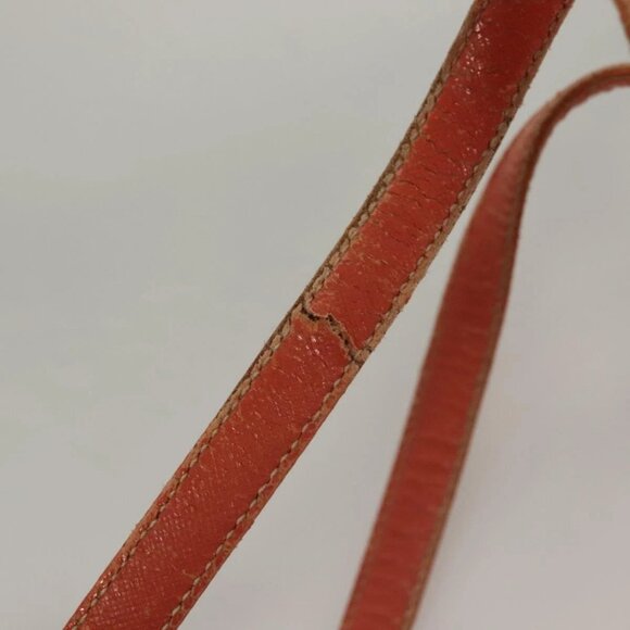 PRADA Tote Bag Nylon Orange Silver Auth - Picture 8 of 15